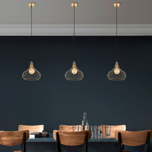 Lámpara de techo - Oro brillante, 22x22x120