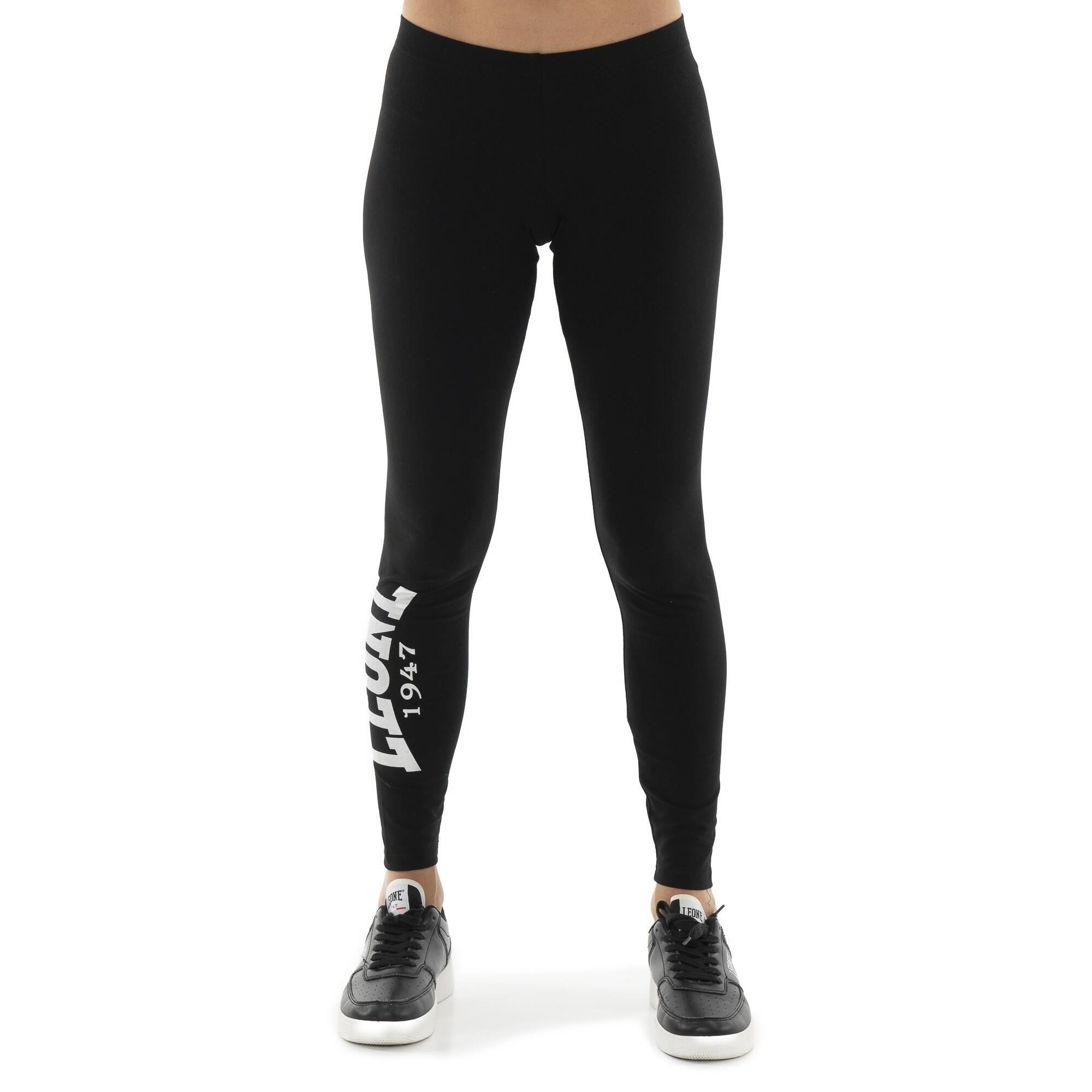 Leggings da donna in cotone elasticizzato Leone Basic