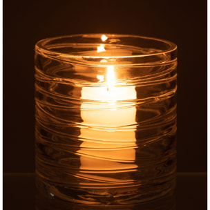 J-Line photophore Lignes - verre - transparent - small