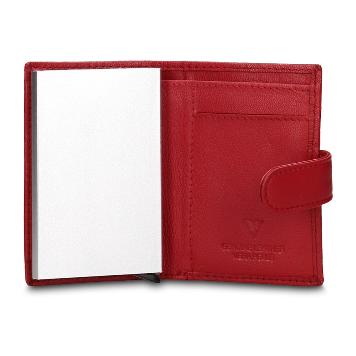 Portafoglio uomo in vera pelle - Modello Bastian Pro - Casual - 6.5 x 10.5 x 2.0 cm