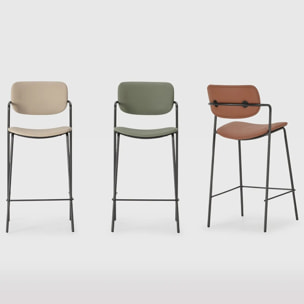 Lot de 2 tabourets en simili - SKANDI