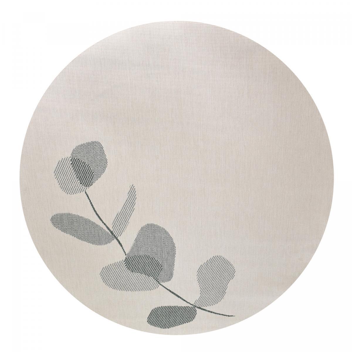 Tapis rond d'extérieur, kilim reversible EX1 D