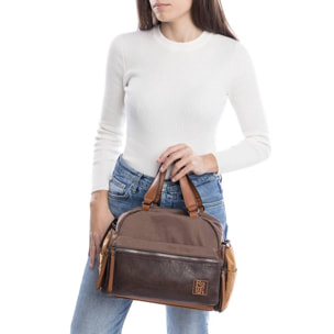 Bolso hombro taupe