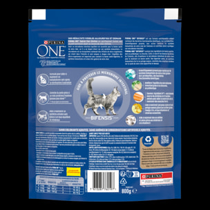 PURINA ONE CHAT Stérilisé Saumon 800g - Lot de 4