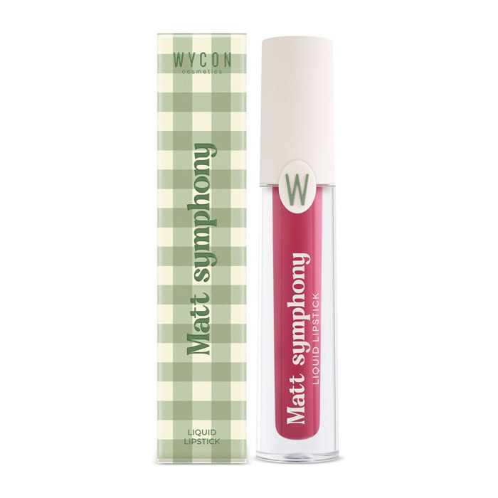 MATT SYMPHONY LIQUID LIPSTICK Rossetto liquido vegan friendly dal finish matt.