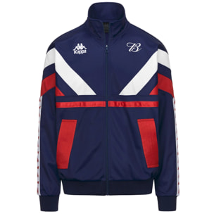 Kappa - Felpe Uomo Blu - Authentic Maxim Budweiser
