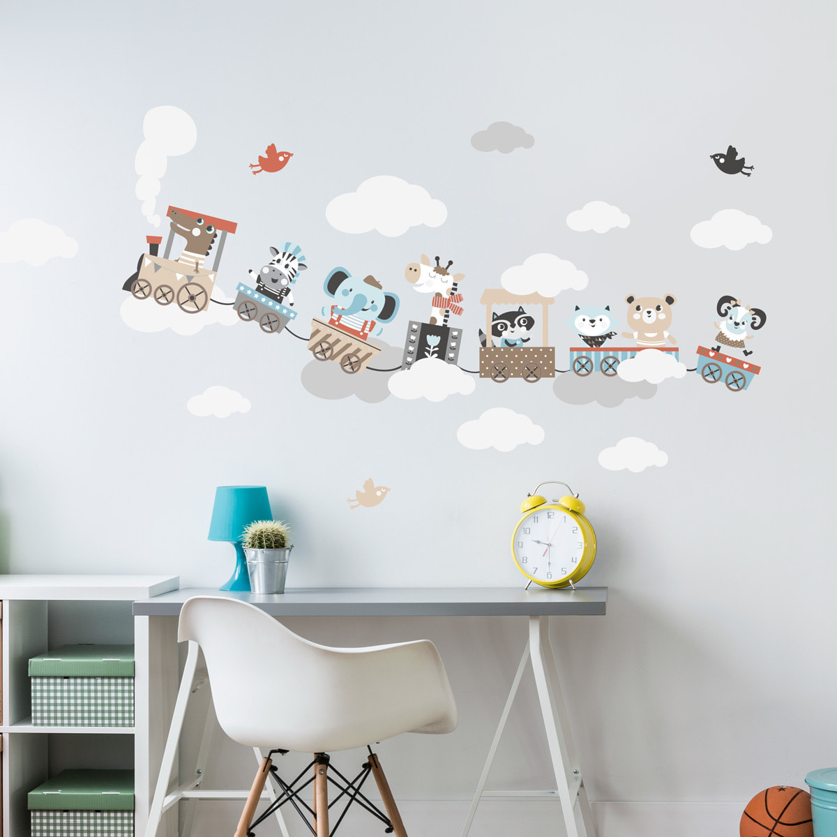 Stickers muraux | Sticker Mural Autocollant - ANIMAUX EN BALADES DANS LES RÊVES - Stickers adhésifs