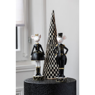 J-Line figurine Souris - polyrésine - mix - large - 2 pièces