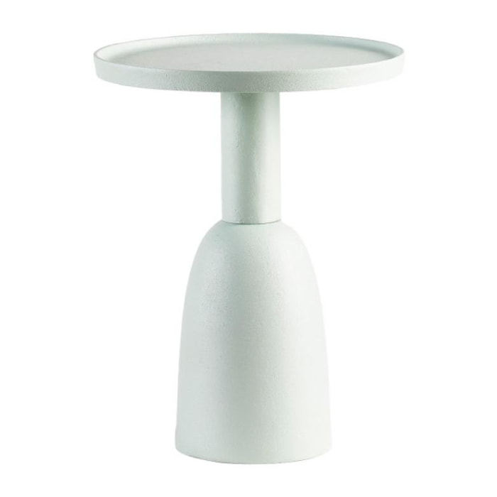 Témara - Table d'appoint ronde en aluminium ø30cm - Couleur - Bleu clair