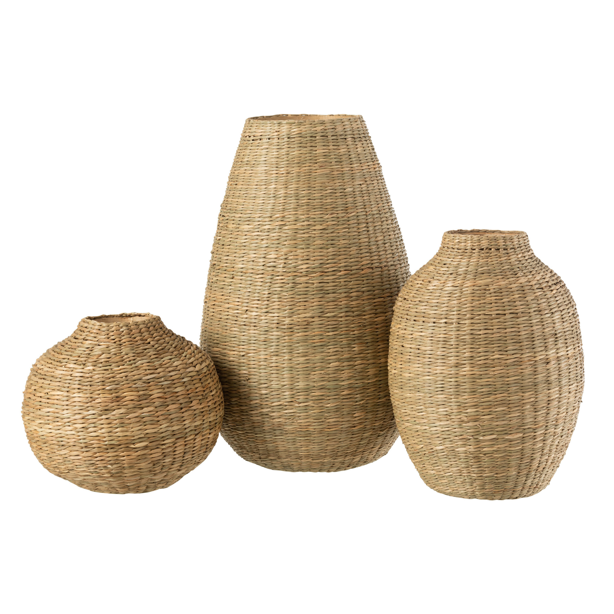 J-Lin vase Large Decoratif - bambou - naturel - 46 cm de hauteur