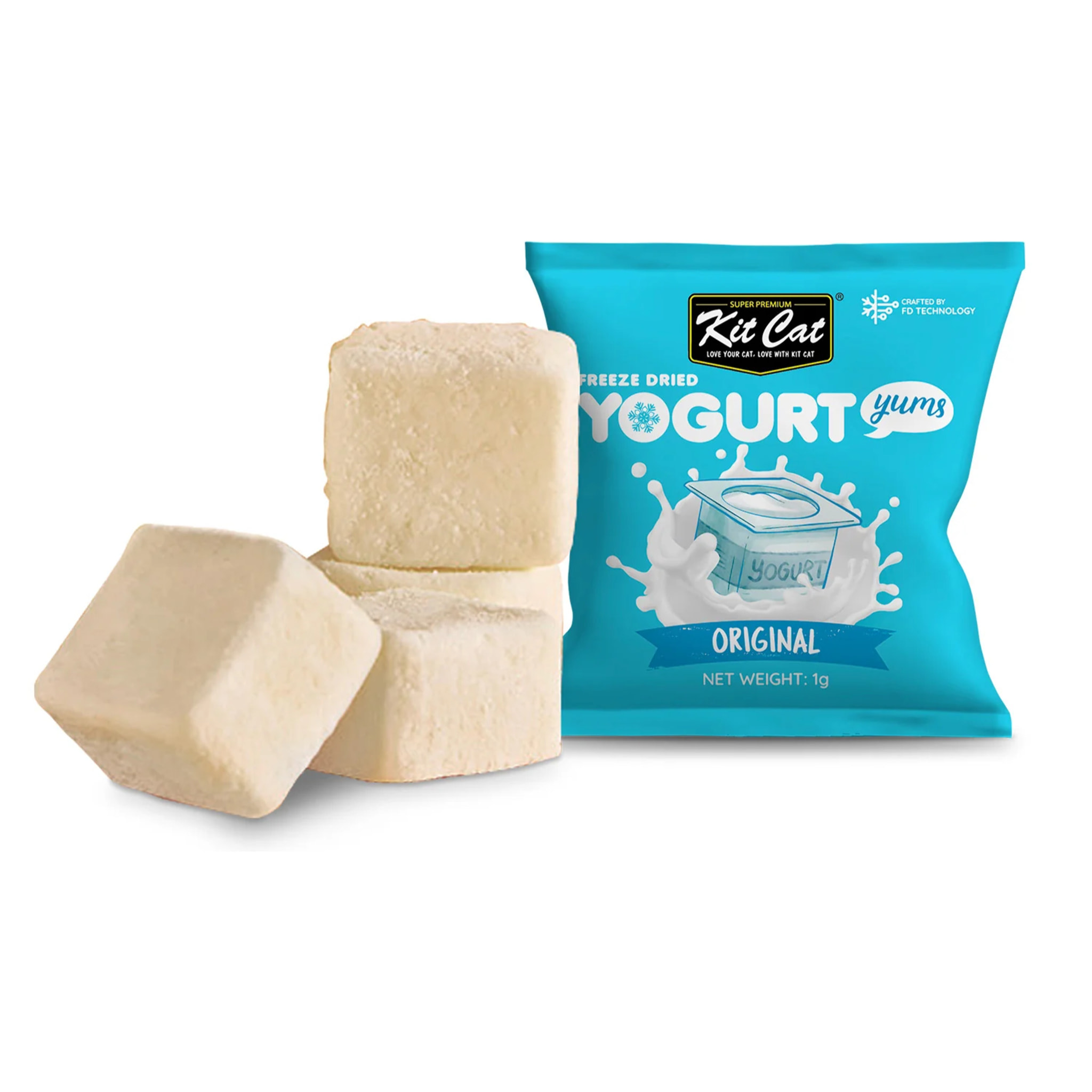 Kit Cat Yogurt Yums Liofilizado Original 10g (10 unidades)