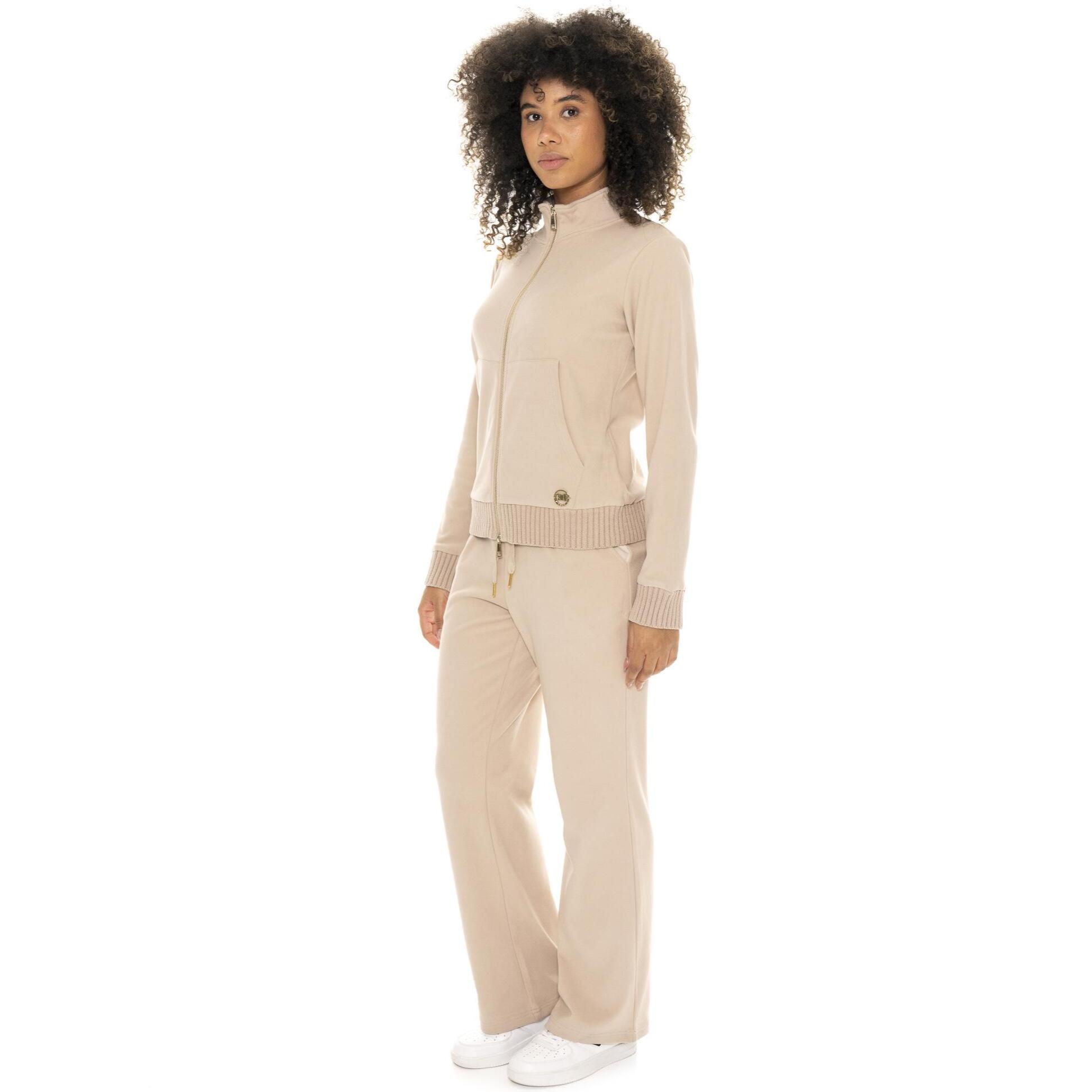 Tuta invernale donna collo alto inserti maglia linea Warm Touch