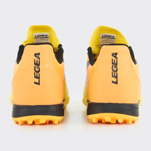 Scarpa da calcetto DELTA giallo arancio, bambino