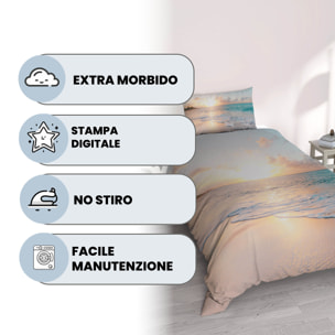 PARURE COPRIPIUMINO GOODNIGHT SINGOLO - STAMPA DIGITALE 100% Microfibra