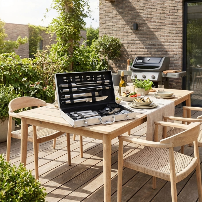 Mallette d'ustensiles pour barbecue (18 pièces) MALLETTE D'USTENSILES