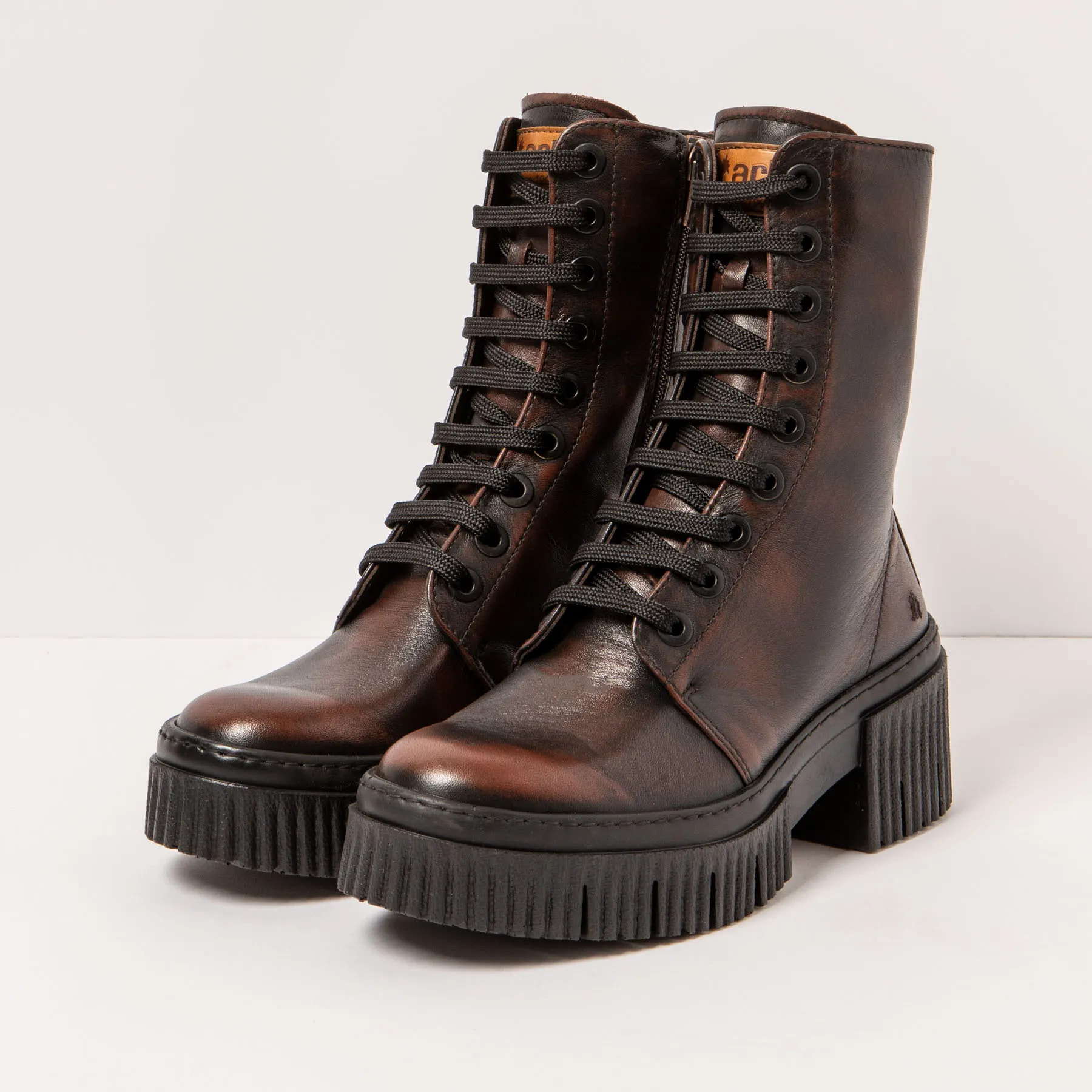 Botines con tacón 1375 ASPORT CASTAGNA/YORK color Castagna