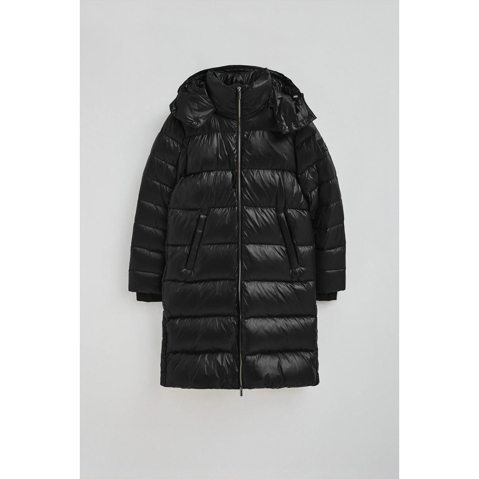 Chaqueta de plumas Olena negra con logo Polo Club