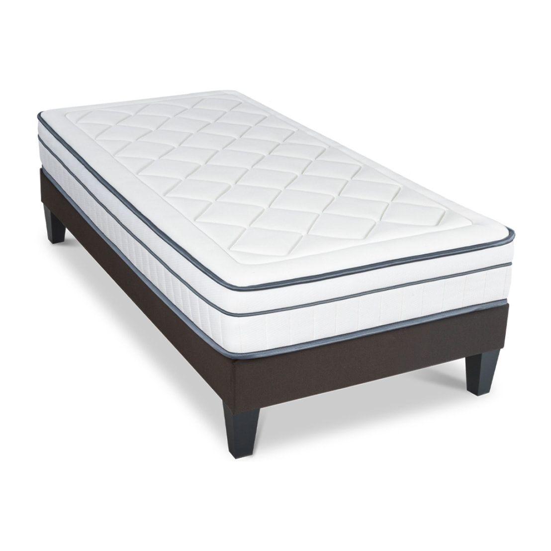 Ensemble Matelas Bartoldi avec sommier en bois