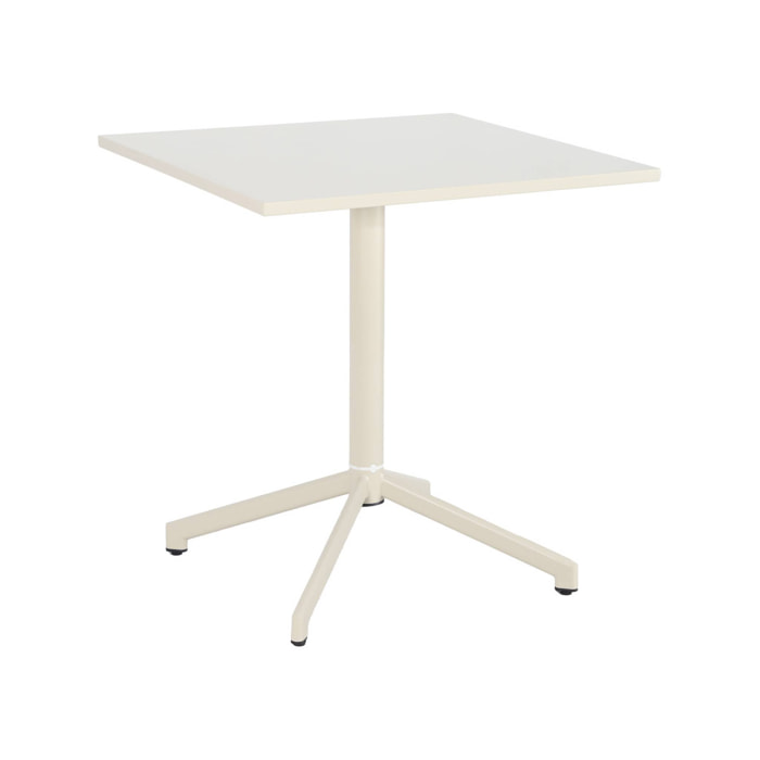 Table de jardin bistrot carrée pliante acier 2 places intérieur/extérieur  CHIARA