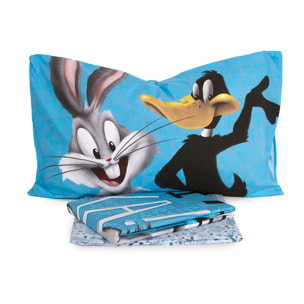 Hermet Completo Letto Una Piazza Bugs Bunny Duffy Duck Prodotto Ufficiale