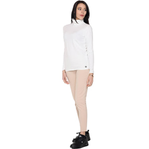 Camiseta de manga larga con cuello alto para mujer "Never Without"