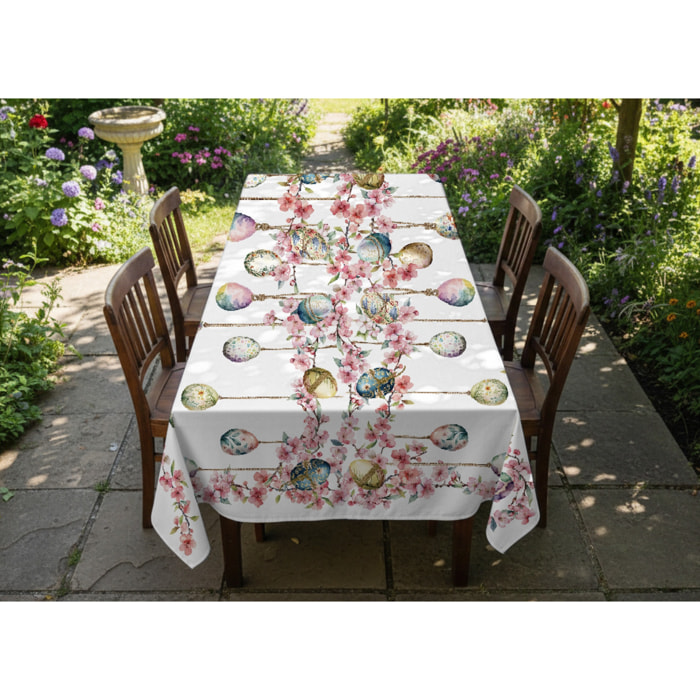 Tovaglia Pasquale Copritavolo Cucina In Stampa Digitale Disegno Blossom GI