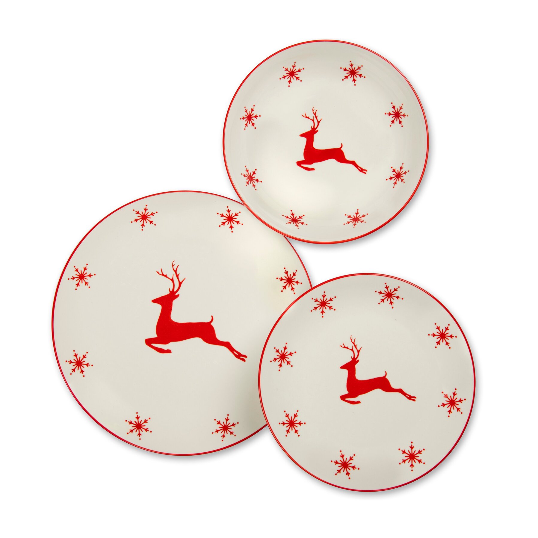 Service de Table 18 pièces Excelsa - Nordic Christmas, Porcelaine Blanche