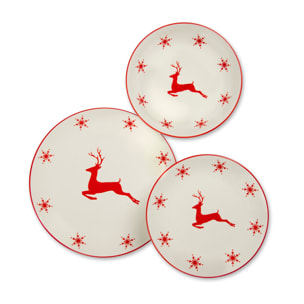 Service de Table 18 pièces Excelsa - Nordic Christmas, Porcelaine Blanche