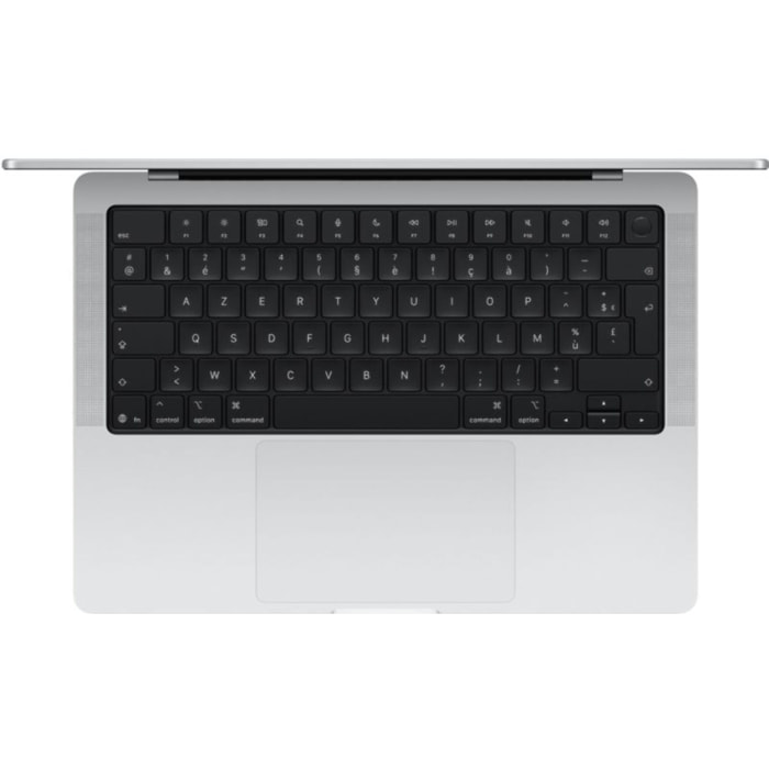 Ordinateur Apple MACBOOK Pro 14" Puce M5 Pro CPU 18 / GPU 20 coeurs Mémoire RAM 24Go Stockage 2To SSD XDR Argent