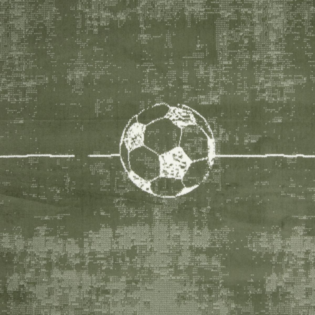Tapis enfant motif terrain de football, ludique et sportif