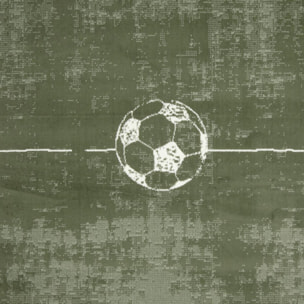 Tapis enfant motif terrain de football, ludique et sportif