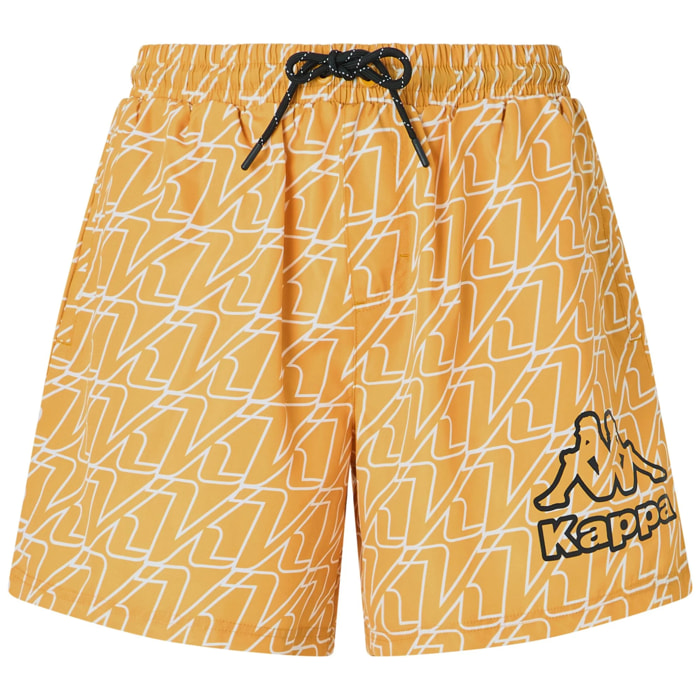Kappa - Costumi da Bagno Uomo Giallo - Logo Gucino