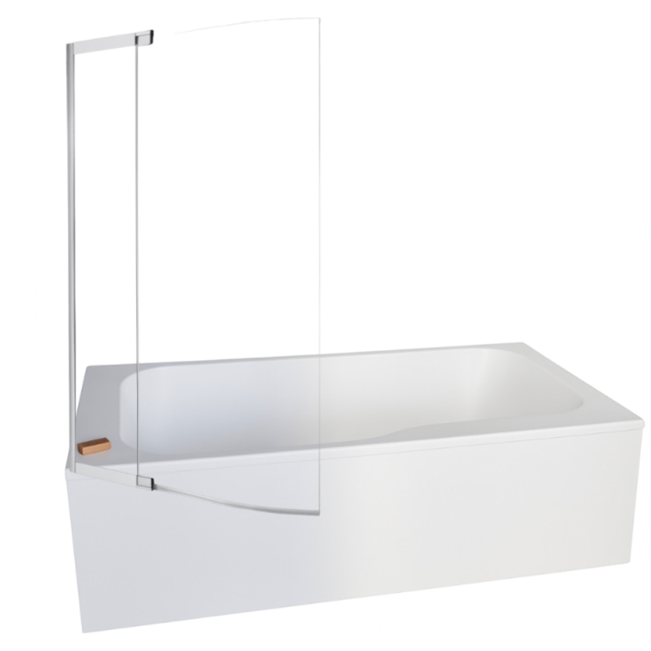 Baignoire bain douche Malice antidérapante + tablier niche + pare bain 170 x 90 gauche