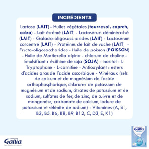 GALLIA Calisma 1 Bag in Box 1,2 KG De 0 à 6 mois