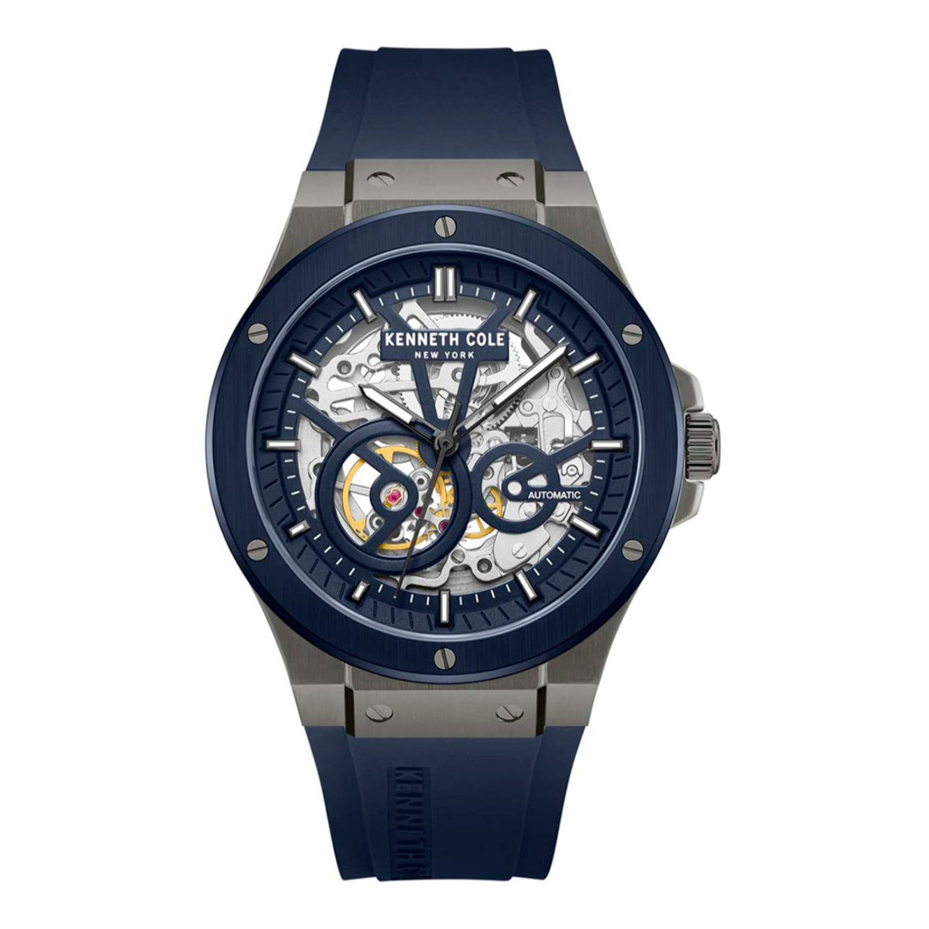 Reloj Kenneth Cole KCWGZ0063903 Hombre Analogico Automatico con Correa de Silicona