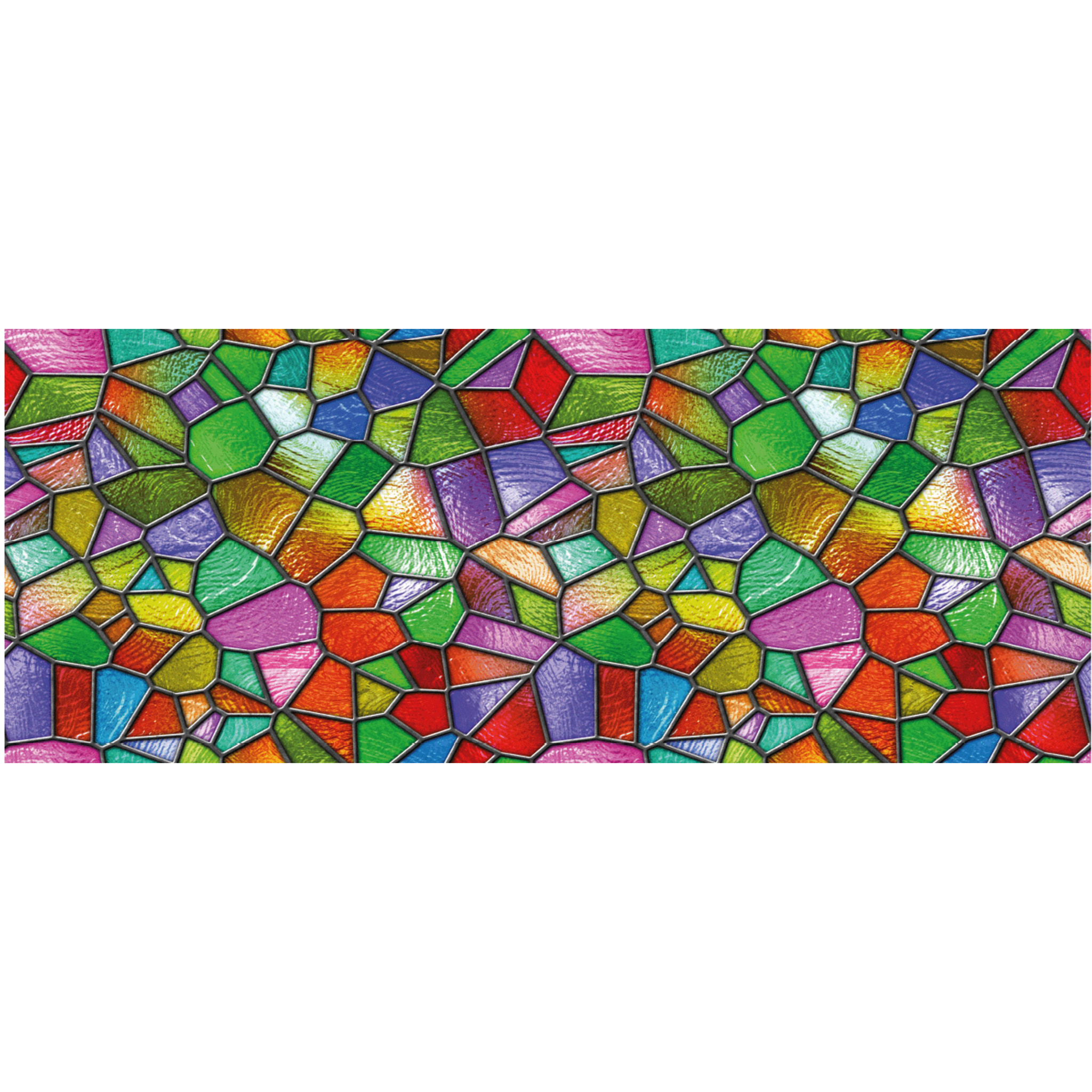 Adhésif Film Fenêtre Anti Regard Occultant - VITRAIL MULTICOLOR - Stickers Autocollant Brise-Vue pour Vitres & Porte de Douche - 40x100cm