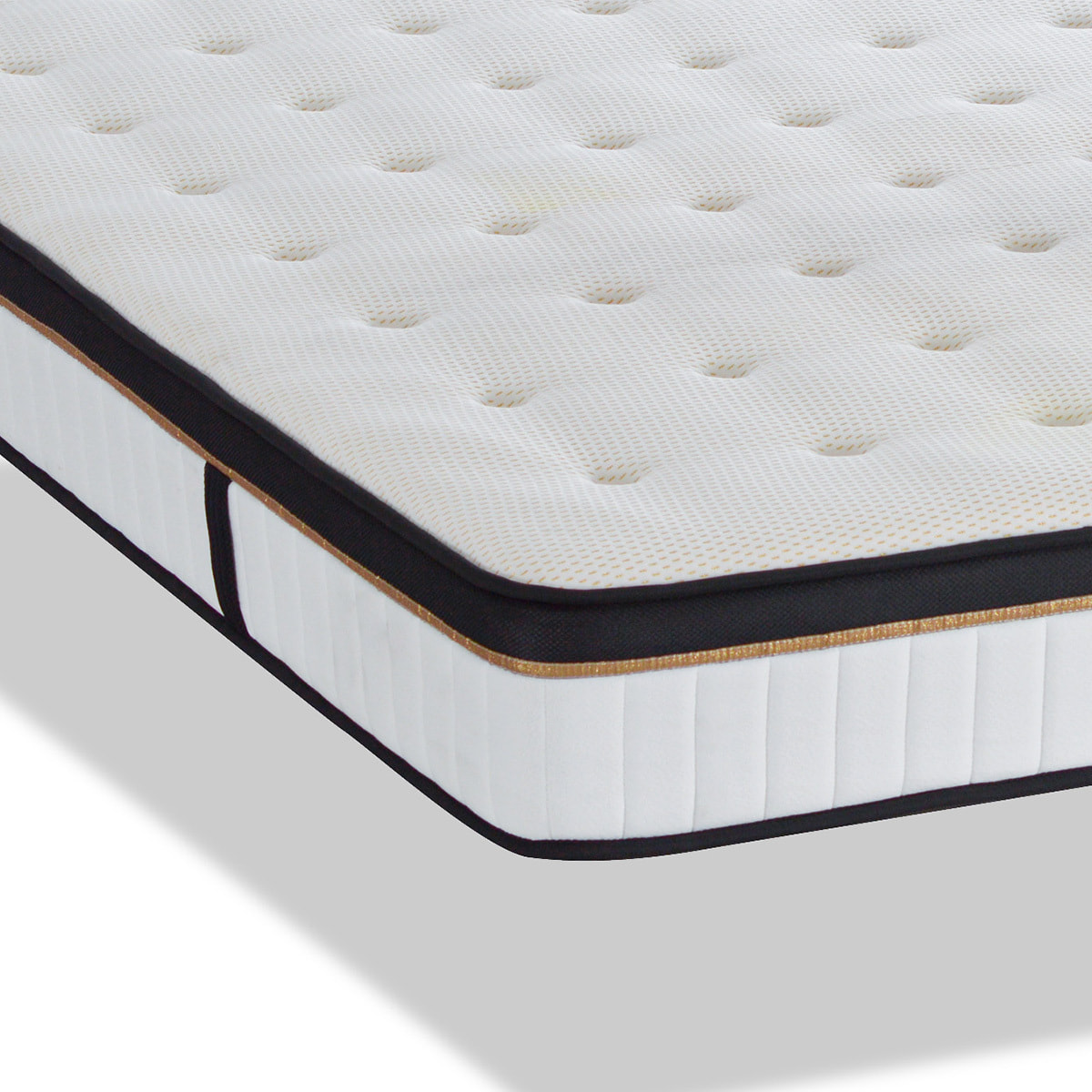 Matelas Emeraude, Mémoire de Forme & Mousse polyuréthane Hyper Soft Air System, Soutien Ferme, 24 cm, Très Bonne Aération