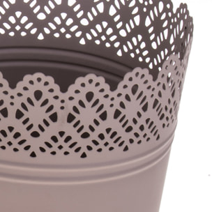 Vaso Orchidea Con Trina. Misure 14,5X26 Cm - Pezzi 6 - 14,5X26X14,5cm - Colore: Incolore - Bianchi Dino - Espositori E Vasi Metallo