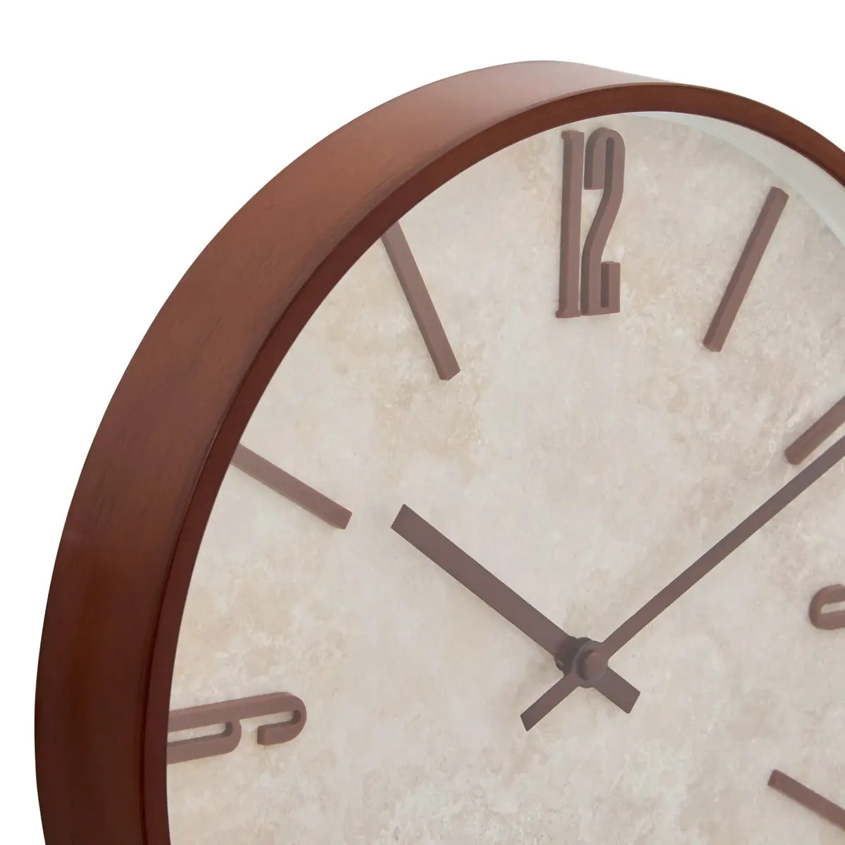 Horloge Nella D29cm marron