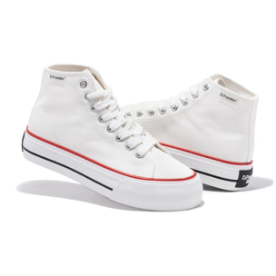 Zapatillas Altas Mujer One Way White Basic Lines en Blanco D.Franklin