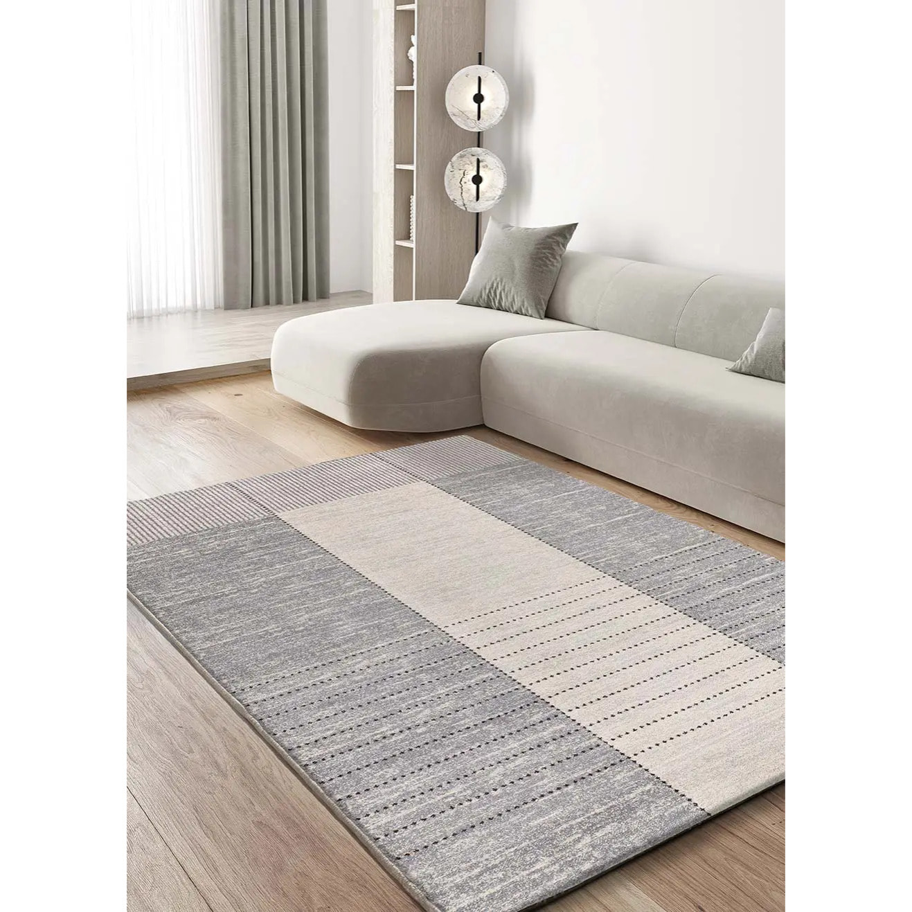 CRAFT Alfombra moderna en tonos grises, varias medidas disponibles
