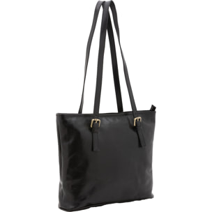 Borsa a spalla  da donna In Vera pelle Made in Italy 31x41x10 cm
