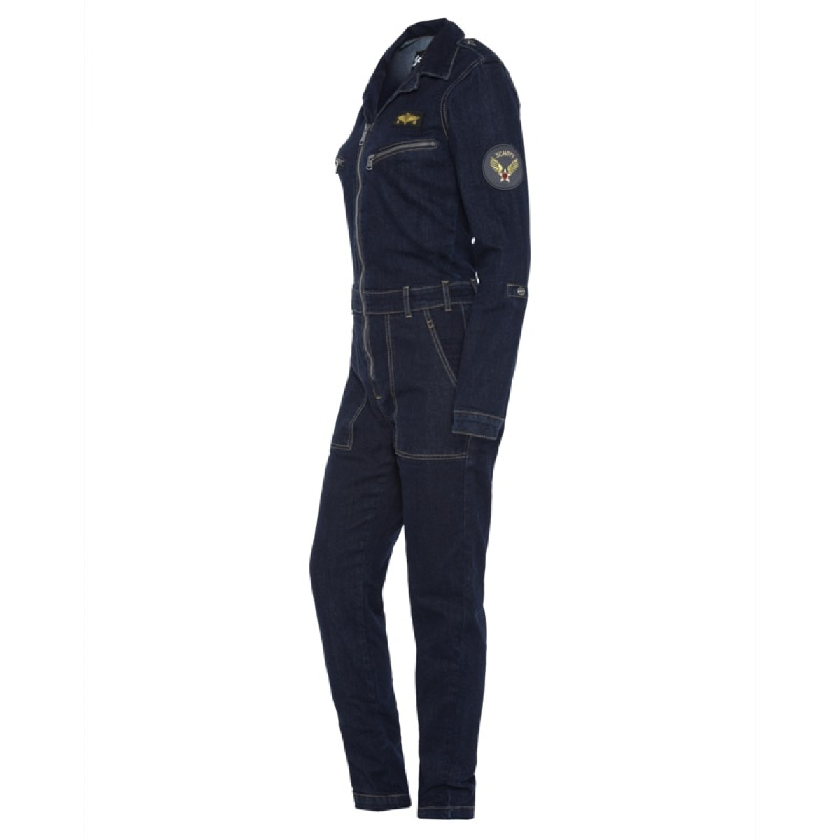 TRJUMPW STRETCH PILOT JUMPSUIT WITH MILITARY BADGES 98% COTTON 
2% ELASTANE Altro