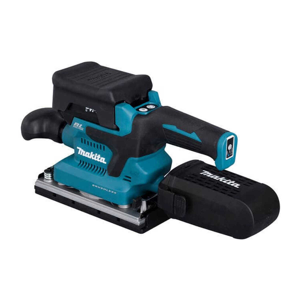 Ponceuse vibrante 18V 93x185 mm Bluetooth AWS - MAKITA - avec 2 batterie 18V 5.0Ah - chargeur- MakPac - DBO381RTJU