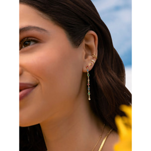 Orecchino Singolo Cleo S Argento Placcato Oro