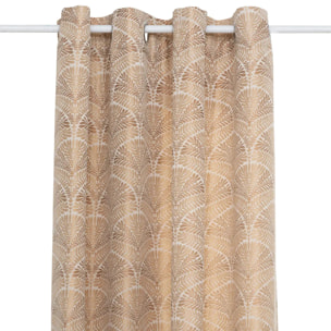 Rideau "Mizani" jacquard ocre 135x260cm