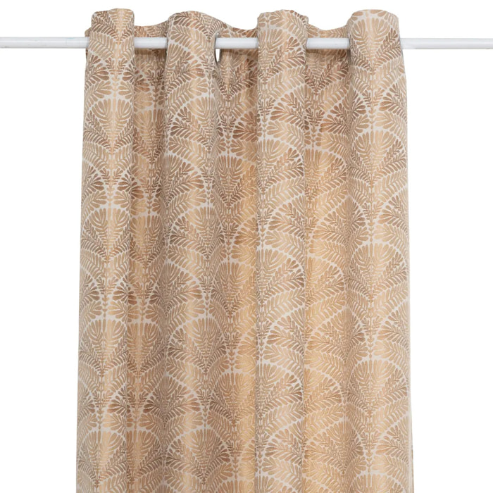 Rideau "Mizani" jacquard ocre 135x260cm