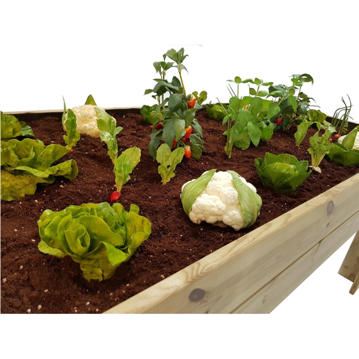 PLANETA HUERTO Mesa de Cultivo Urbano – Huerto Elevado para Terraza y Jardín, Resistente y Práctico