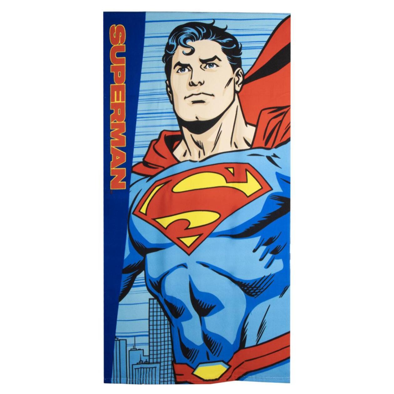 Toalla Microfibra de Superman - 70x140x1 cm - Color:Azul