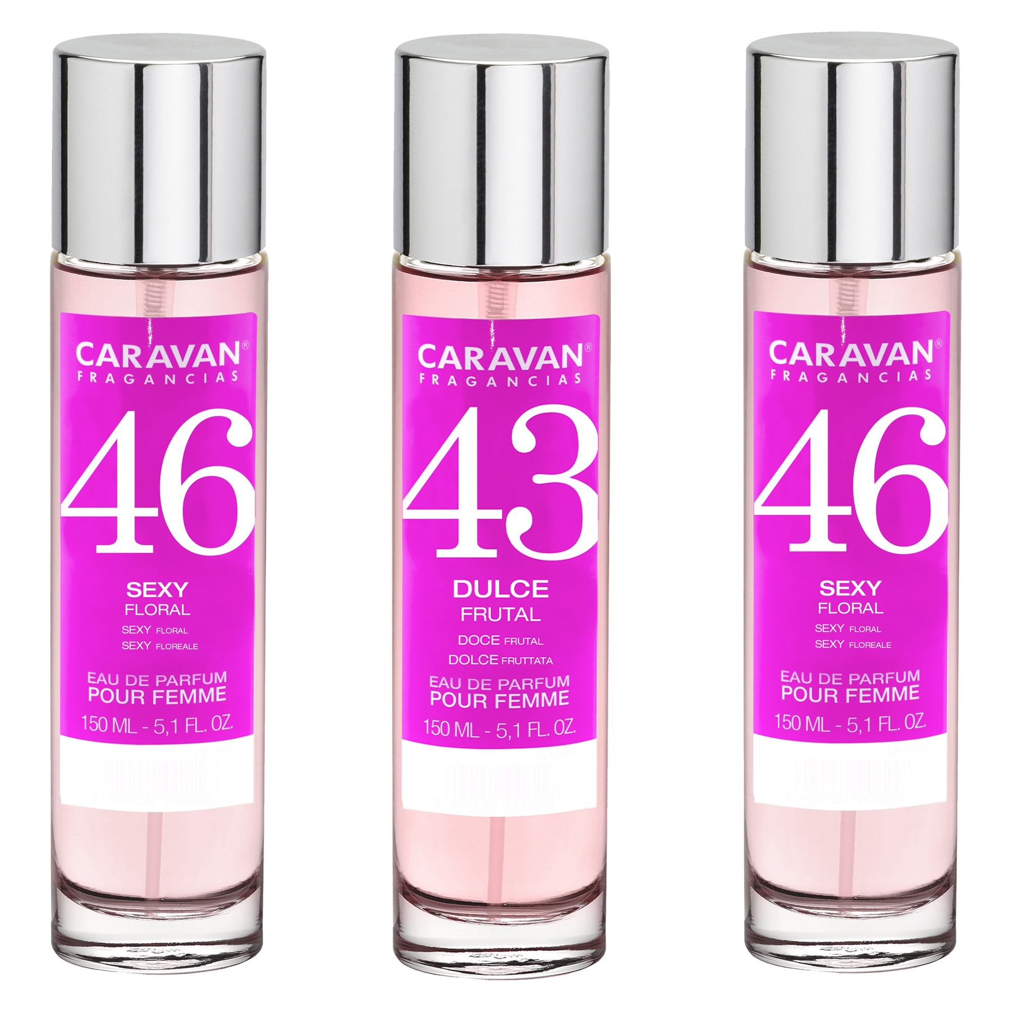 2x caravan perfumes de mujer nº43 (2)nº46 de 150ml